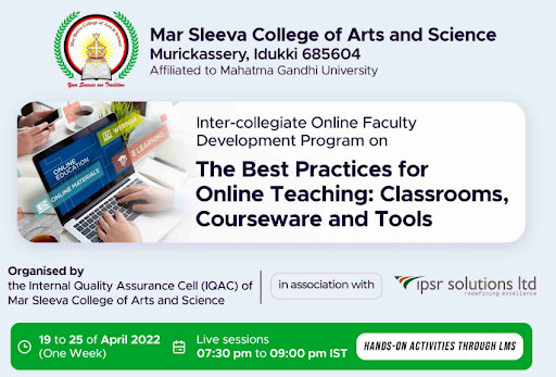 inter-collegiate-online-faculty-development-program-on-the-best-practices-for-online-teaching-classrooms-courseware-and-tools