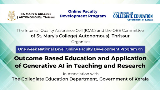 national-level-fdp-by-st-marys-college-autonomous-thrissur-on-outcome-based-education-and-application-of-generative-ai-in-teaching-and-research